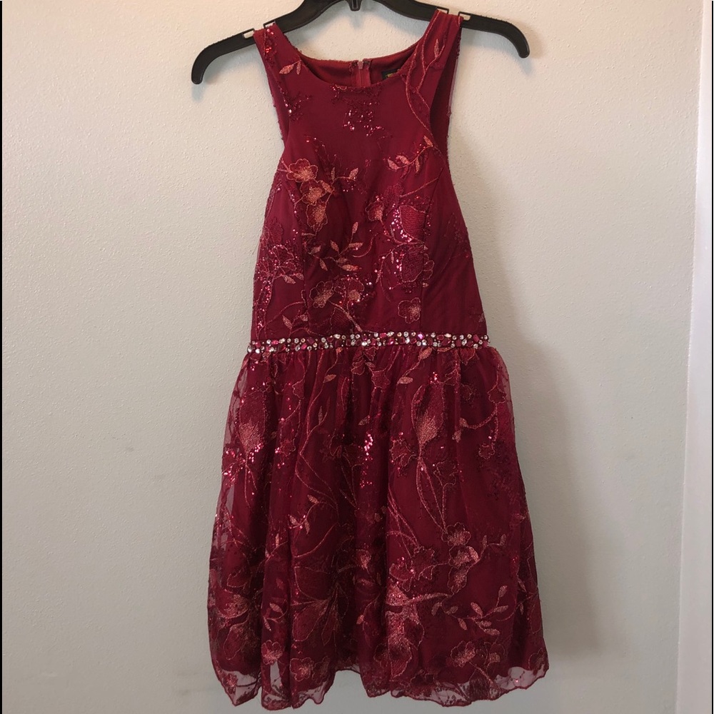 Maroon Homecoming Dress